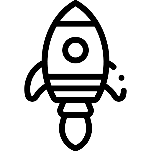 Rocket science rocket transportation icon Rocket science rocket transportation icon