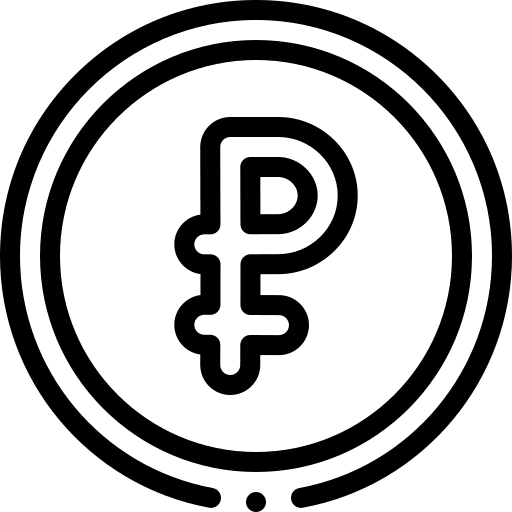 Ruble payment business and finance money icon Ruble payment business and finance money icon