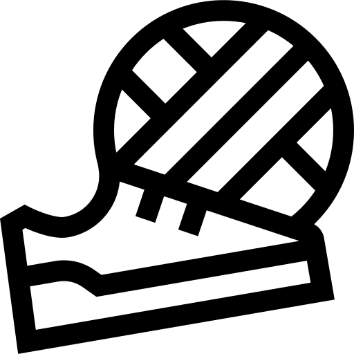 Hit foot volley sports and competition icon