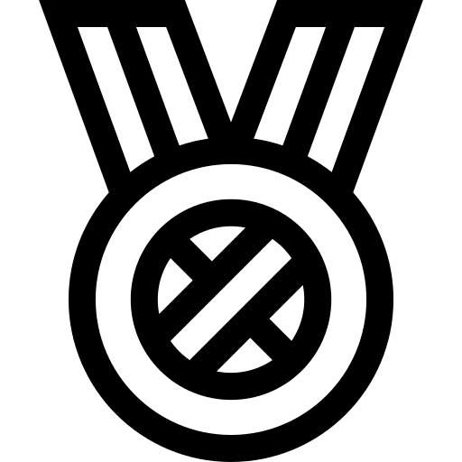 Medal award volleyball volley icon