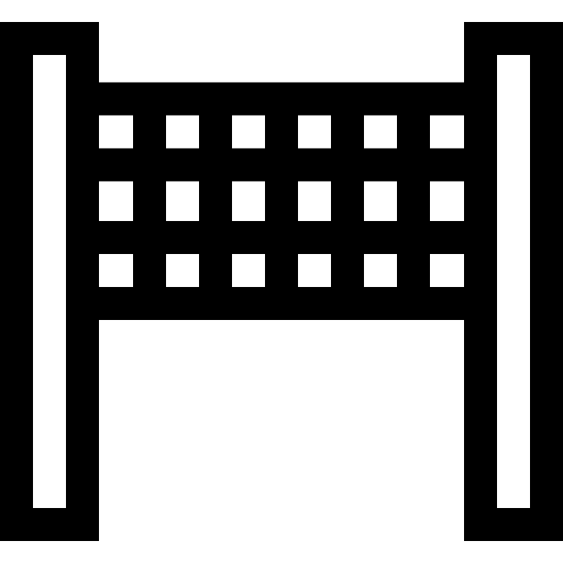 Net physical education sports and competition volleyball icon