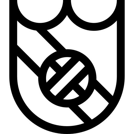 Shield volleyball volley badge icon