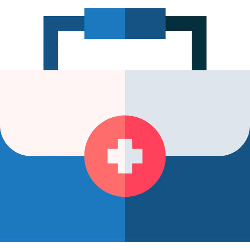 First aid kit hospital medical healthcare and medical icon