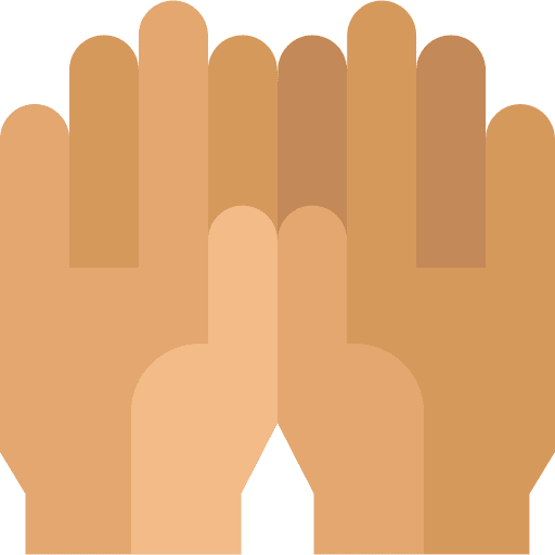 Hands gesture hands volley icon
