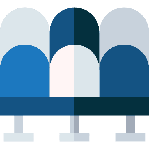 Tier sports and competition stadium chair icon