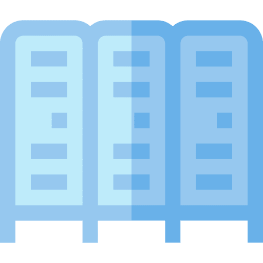 Lockers furniture and household room lockers icon