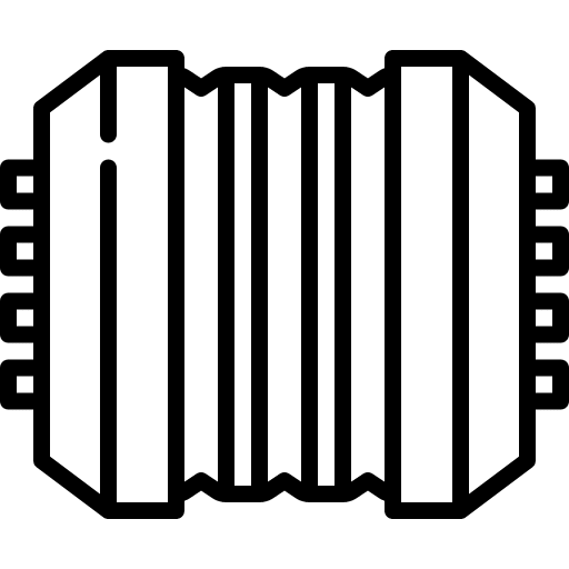 Bandonion sound musical instrument accordion icon