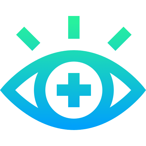 Eye insurance healthcare and medical view icon