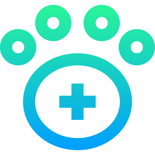 Pet care dog paw pawprint icon Pet care dog paw pawprint icon