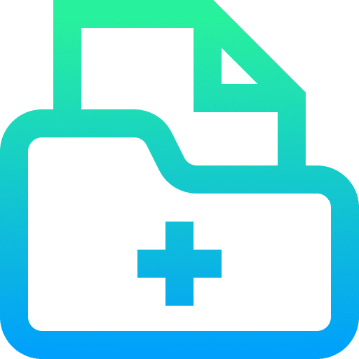 Medical record health report folder medical record icon Medical record health report folder medical record icon