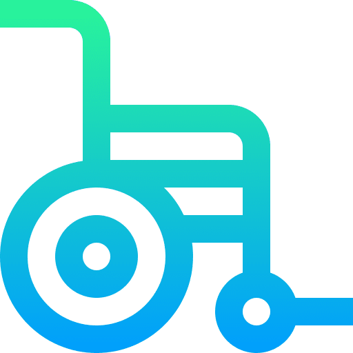 Wheelchair inclusive chair accessibility icon Wheelchair inclusive chair accessibility icon