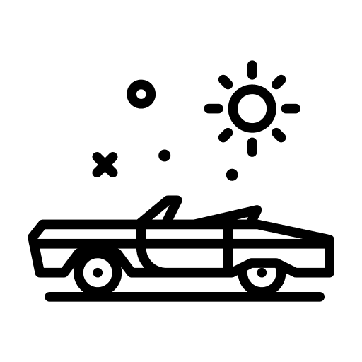 Car convertible car sport transportation icon
