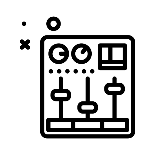 Music mixer music and multimedia music player equalization icon