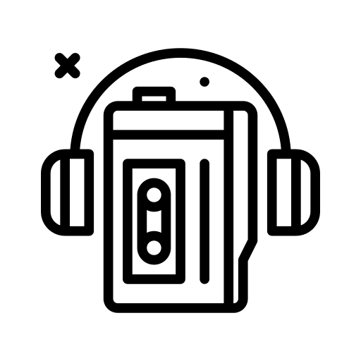 Music player music and multimedia player headphones icon