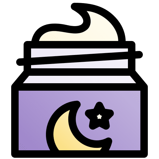 Night cream skincare night skin care icon Night cream skincare night skin care icon