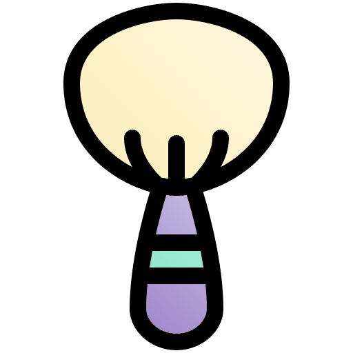 Brush grooming make up face icon Brush grooming make up face icon