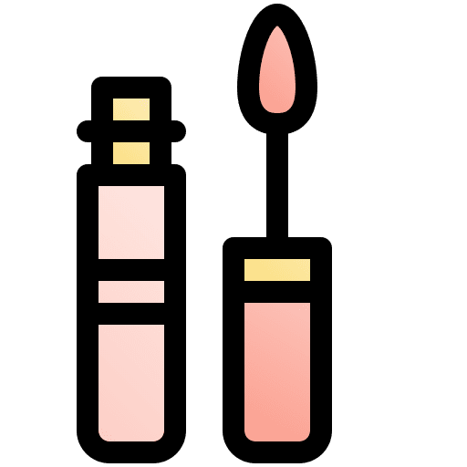 Lip gloss feminine makeup cosmetics icon Lip gloss feminine makeup cosmetics icon