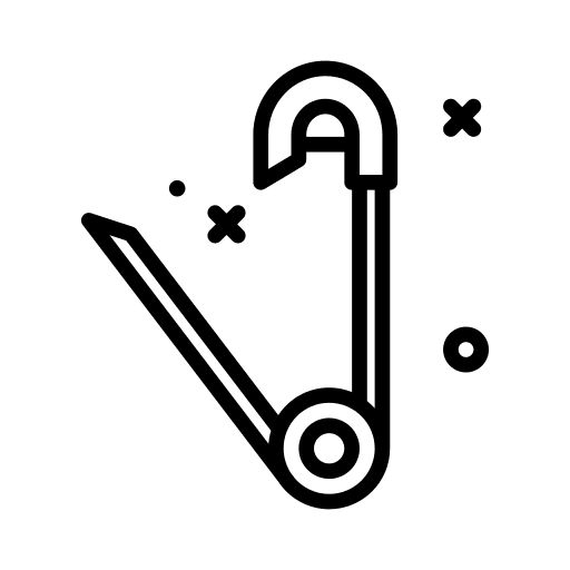 Needle hobbies and free time sewing tools icon