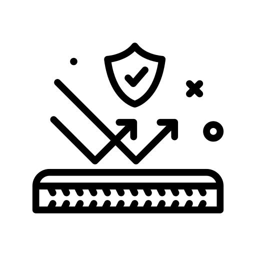 Protected shapes and symbols resistant fibre icon