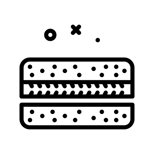 Thick shapes and symbols thick material icon