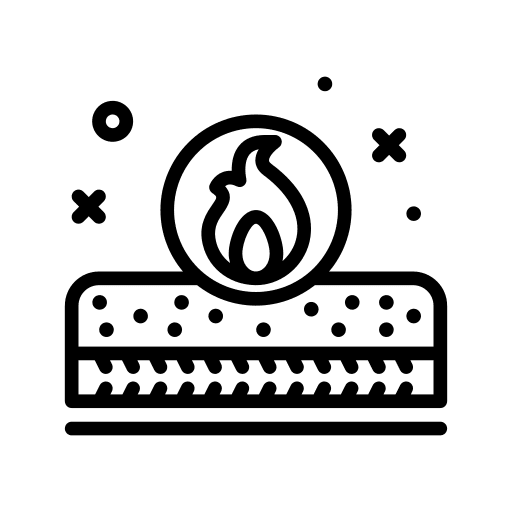 Fire fire fibre shapes and symbols icon
