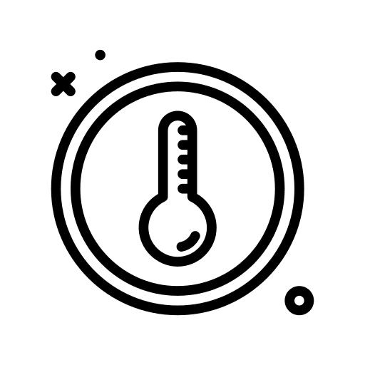 Temperature thermometer climate warm icon