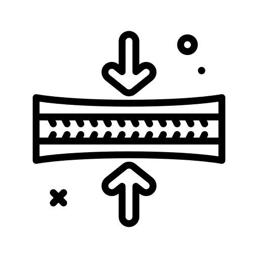 Thin shapes and symbols thin material icon