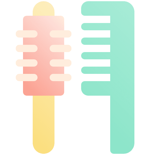 Comb hair hair dresser grooming icon