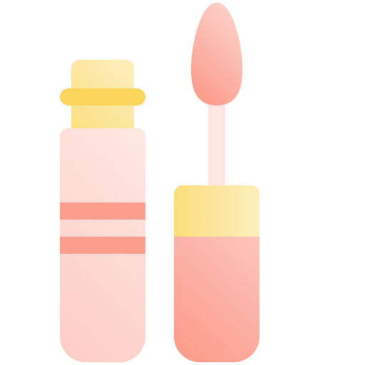 Lip gloss lipstick make up cosmetics icon Lip gloss lipstick make up cosmetics icon