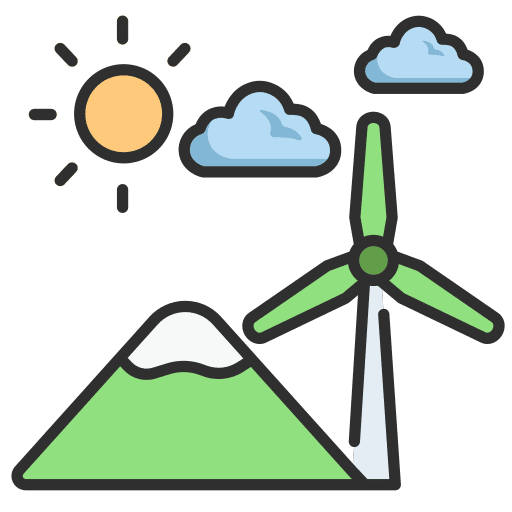 Wind turbine energy electricity turbine icon