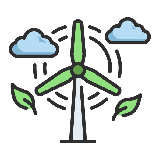 Windmill wind nature windmill icon