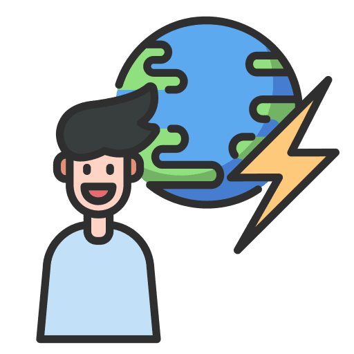 Save energy user save power icon Save energy user save power icon