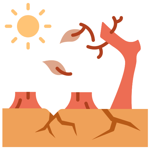 Drought natural nature dry icon