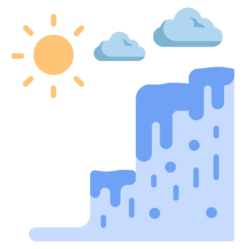 Melting isolated shape melt icon Melting isolated shape melt icon