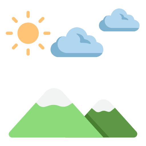 Mountain landscape nature view icon Mountain landscape nature view icon