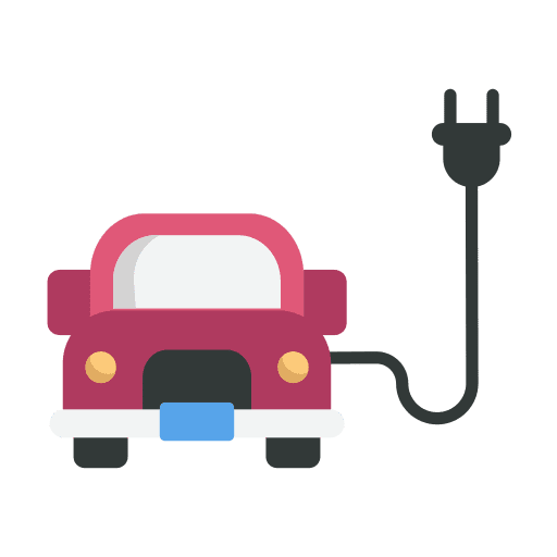 Electric car electric car transportation energy icon Electric car electric car transportation energy icon