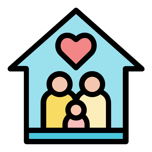Family family house parents icon