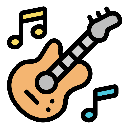 Guitar party acoustic guitar folk icon