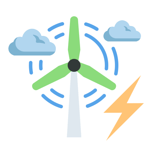 Windmill wind turbine ecology and environment icon Windmill wind turbine ecology and environment icon