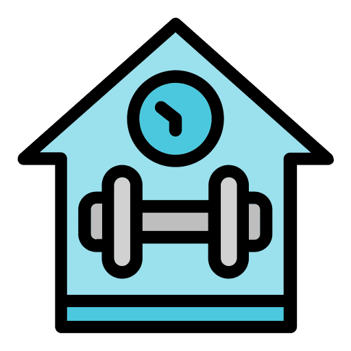 Workout sports and competition fitness workout icon