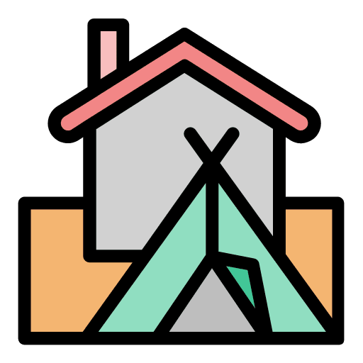 Camping backyard camping outdoor icon Camping backyard camping outdoor icon