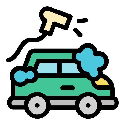 Car wash soap transport vehicle icon Car wash soap transport vehicle icon