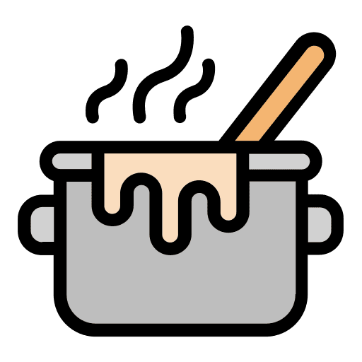 Cooking food and restaurant saucepan cooking icon Cooking food and restaurant saucepan cooking icon