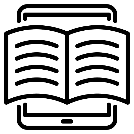 Ebook reading wireless iot icon