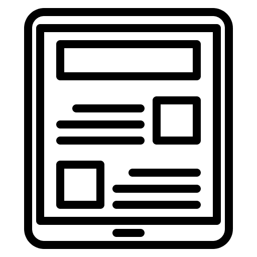 News newspaper communication communications icon