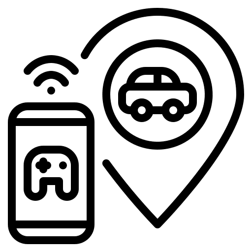 Control gps long distance vehicle icon