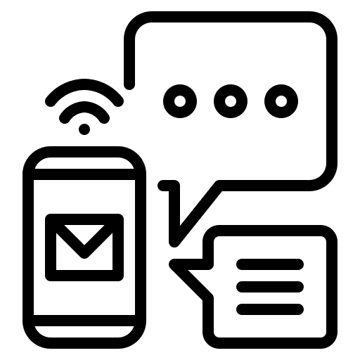 Email message iot communications icon