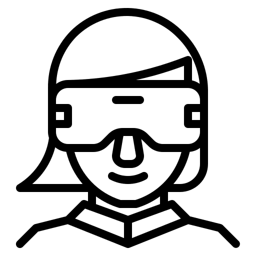 Female internet of things electronics smart icon