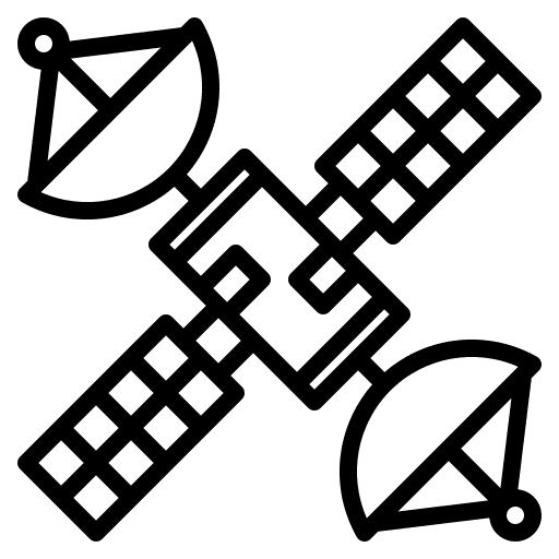 Satellite communication iot space icon