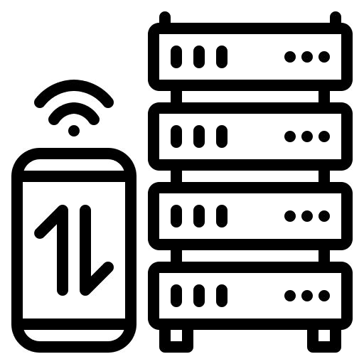 Server server hosting smart icon